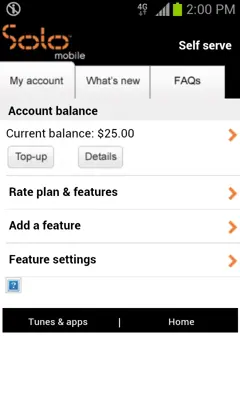 Self serve android App screenshot 3